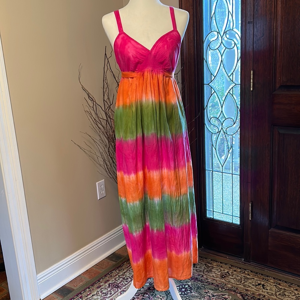 Earth Song Tie Dyed maxi dress szS